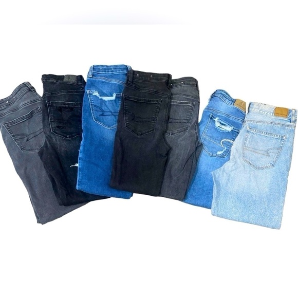 AMERICAN EAGLE Jeans Bundle 7 Size 2/4 - Picture 1 of 11